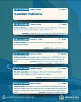 Agenda da Câmara com quatro audiências públicas e sessão especial 