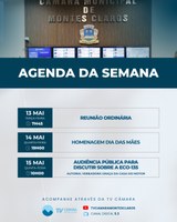 Câmara realiza sessão especial e audiência pública na próxima semana 