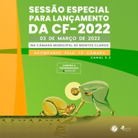 Câmara sedia lançamento da Campanha da Fraternidade 2022