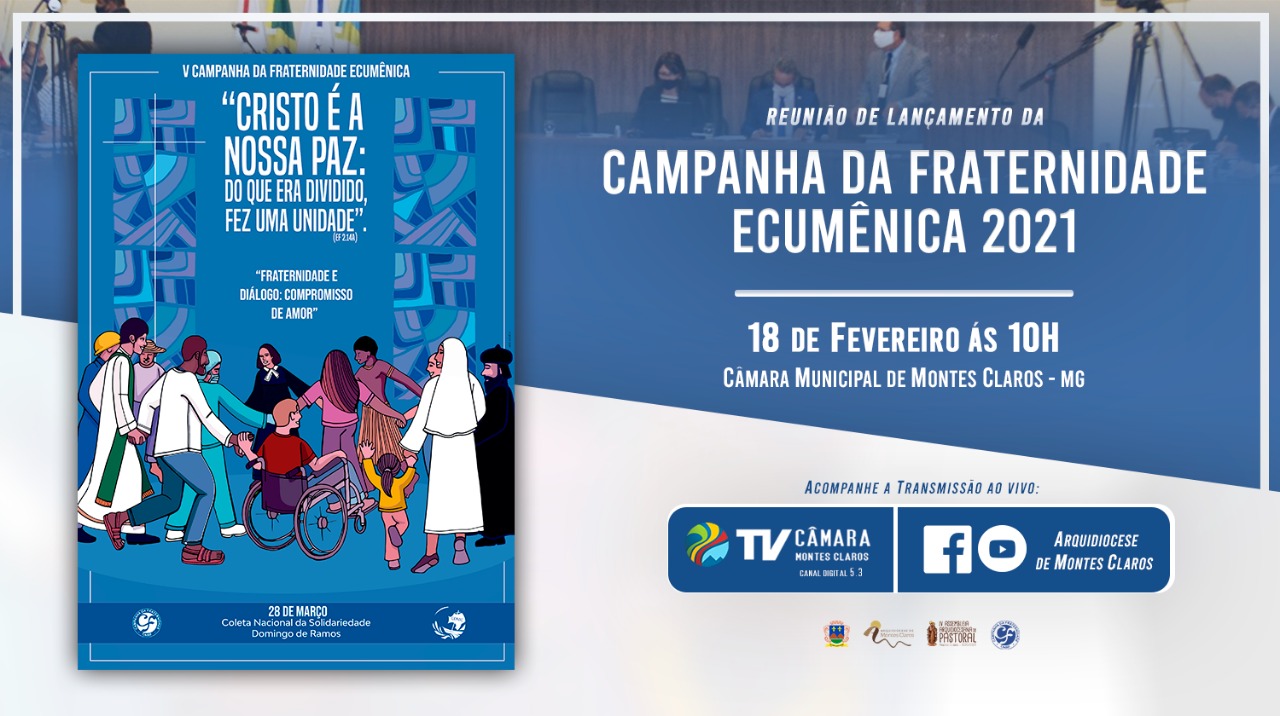 Campanha da Fraternidade 2021 será lançada em sessão especial na Câmara Municipal 