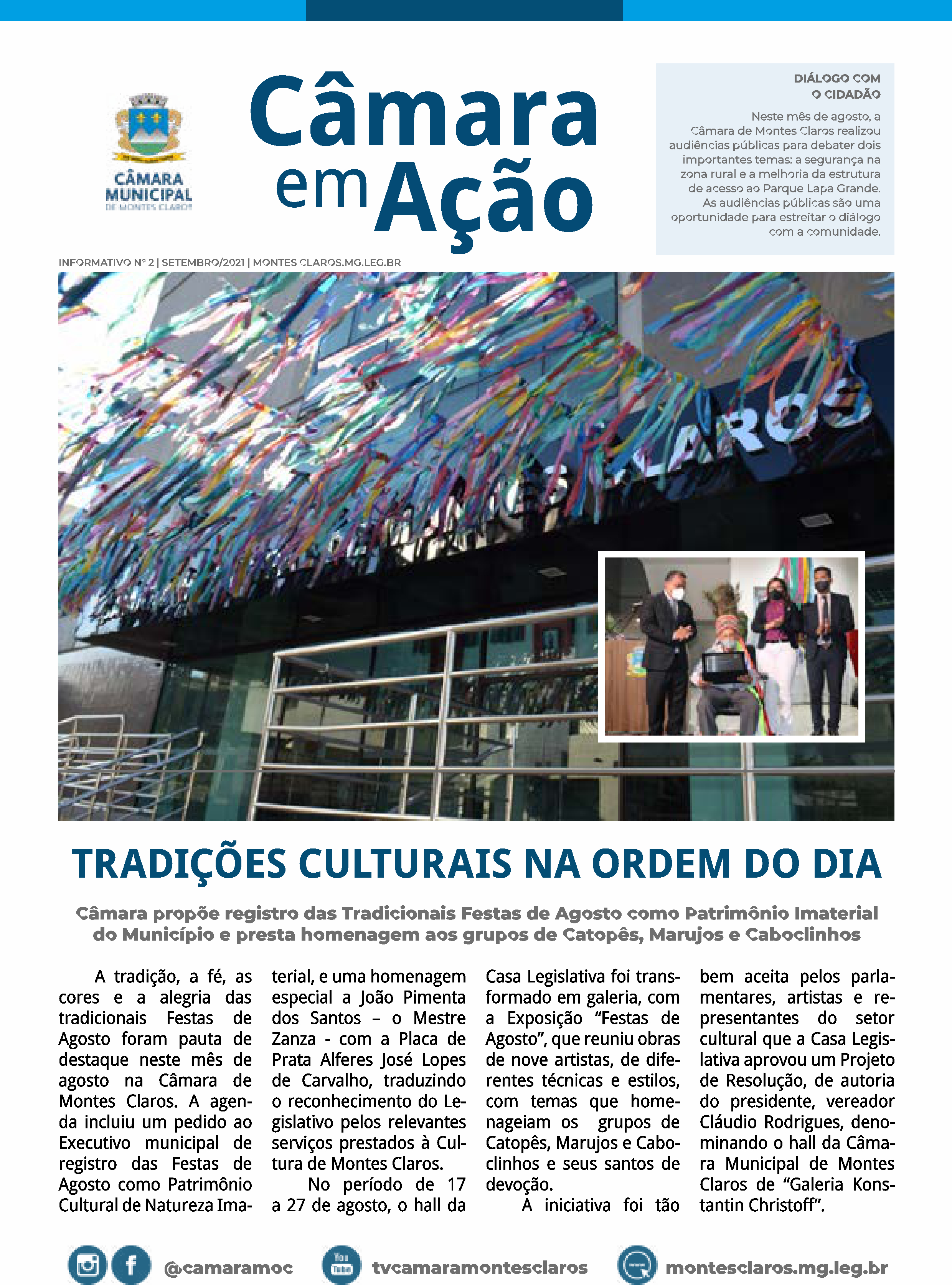 Confira a segunda edição do informativo Câmara em Ação