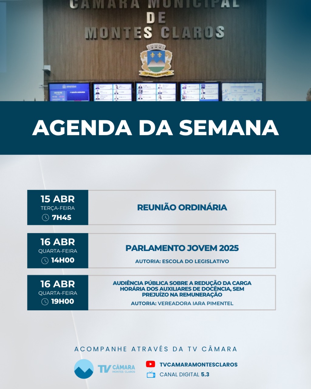 Educação e Cidadania em destaque na agenda