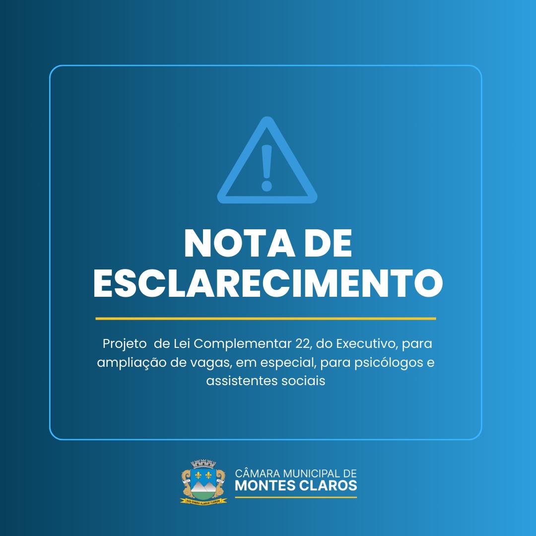 NOTA DE ESCLARECIMENTO